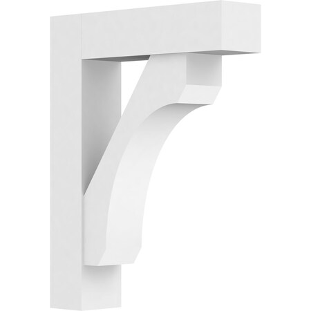 Standard Legacy Architectural Grade PVC Bracket With Block Ends, 5W X 20D X 26H